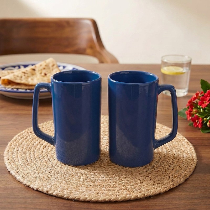 Everyday Brew Ceramic Coffee Mugs (400 mL Each) - Set of Two - 400 mL