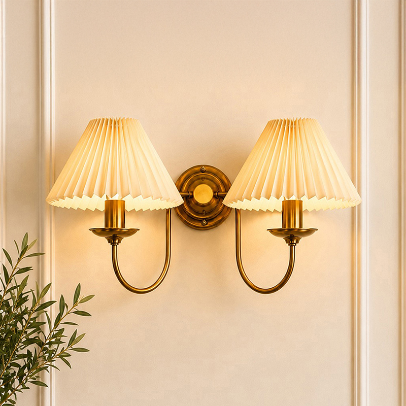 Eloria Twin Metal Wall Lamp - Ivory