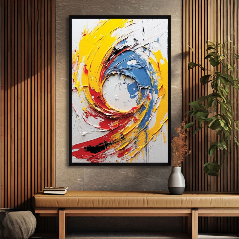 Vortex of Colours MDF Wall Art