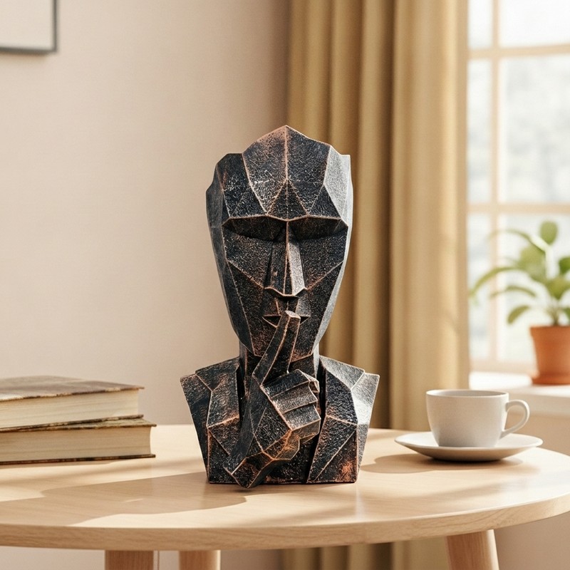 Guardian Face Showpiece - Black