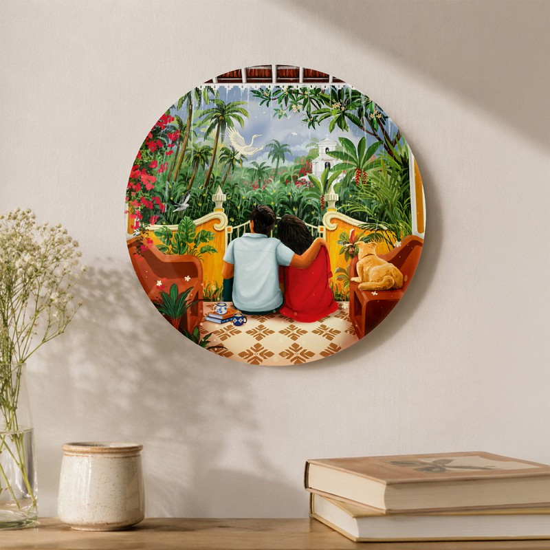Timeless Journey Ceramic Wall Plate