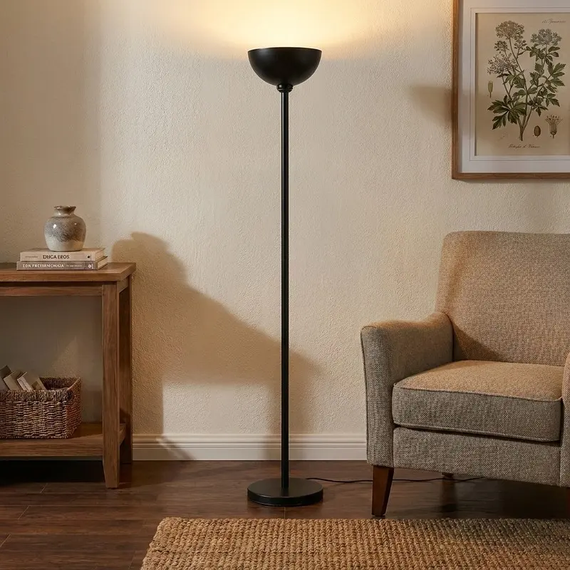 Minimalist Uplight Metal Floor Lamp