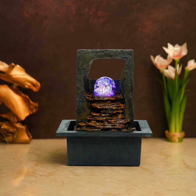 Crystal Cascade LED Water Fountain