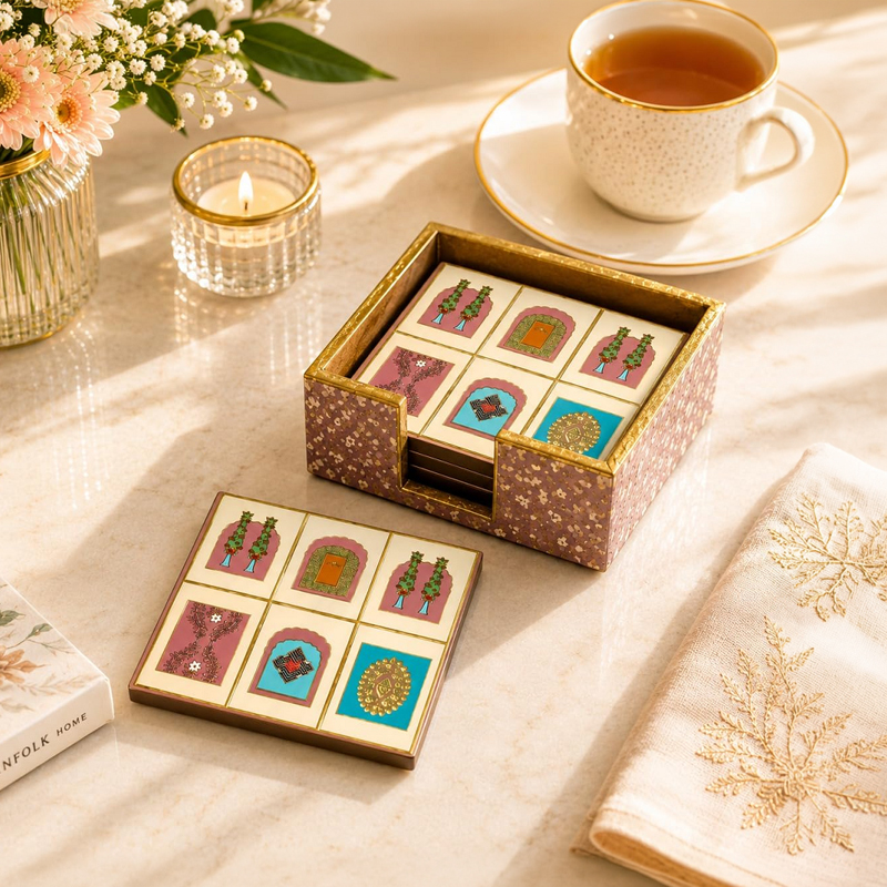 Heritage Mosaic MDF Coaster - Five Piece Set