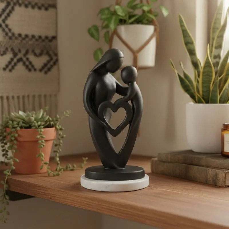 Motherly Affection Resin Showpiece - Black