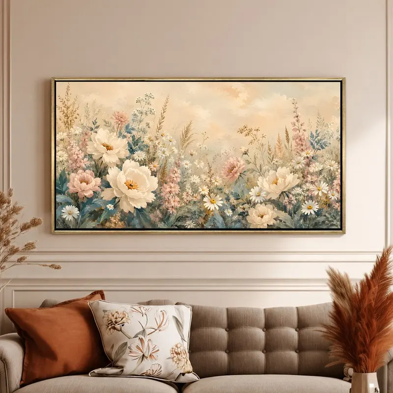 Everbloom Wildflower Canvas Wall Painting