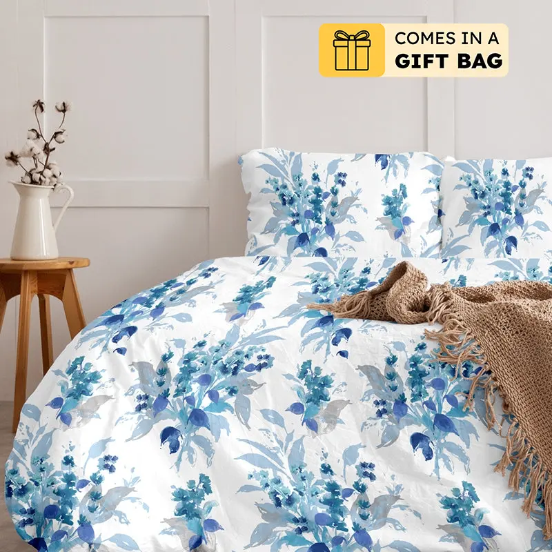 Snapdragon Printed Cotton Duvet Cover - Queen/Double