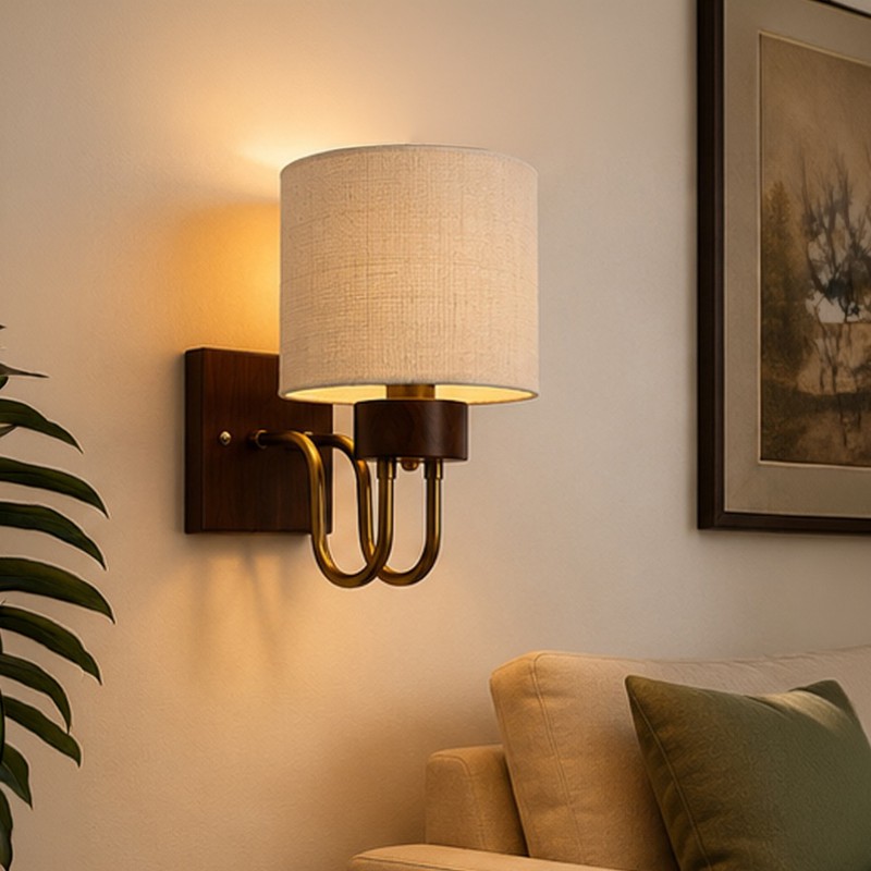 Aurevia Loop Jute Wall Lamp - White
