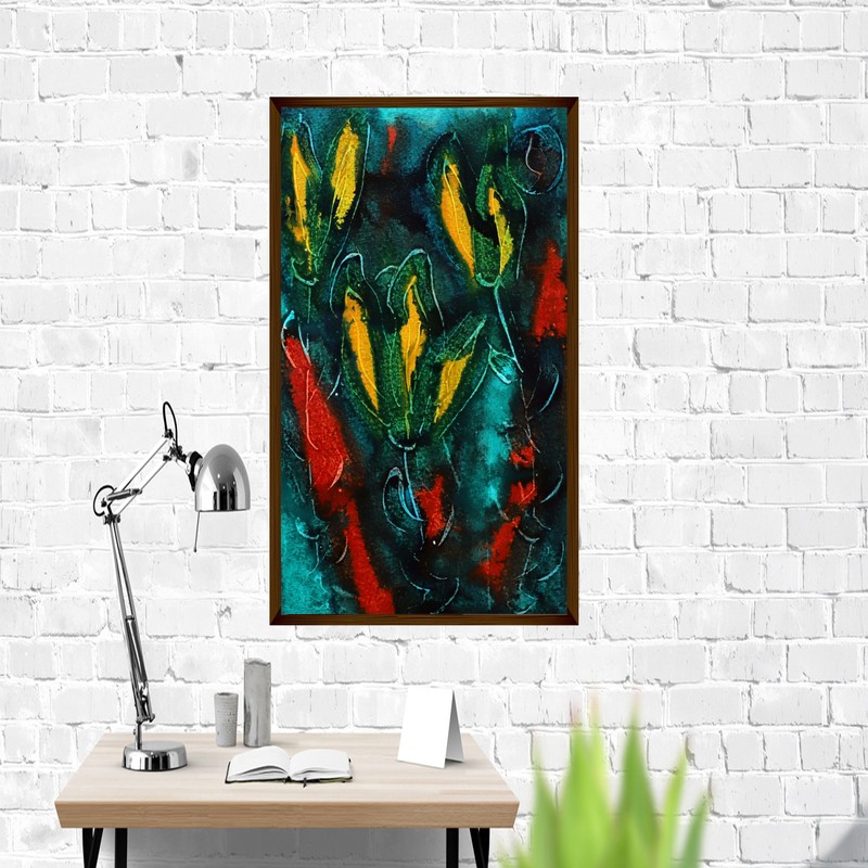 Perianth Canvas Wall Painting - Small