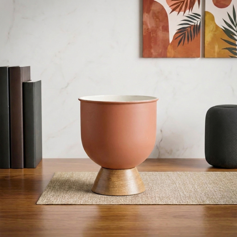Elevated Elegance Metal Planter