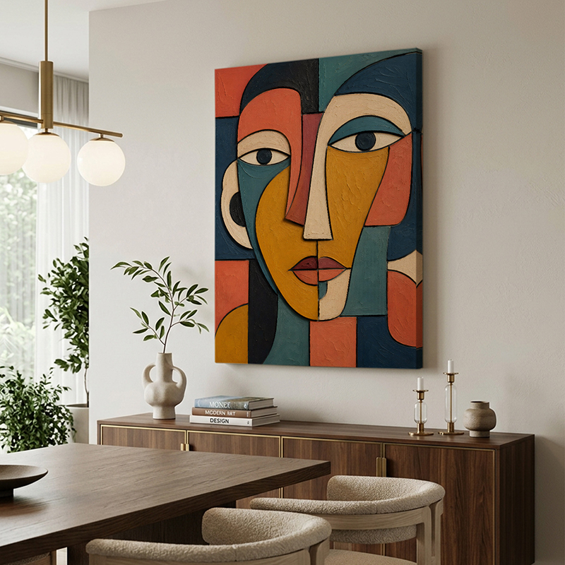 Fragmented Harmony Canvas Wall Painting - Small