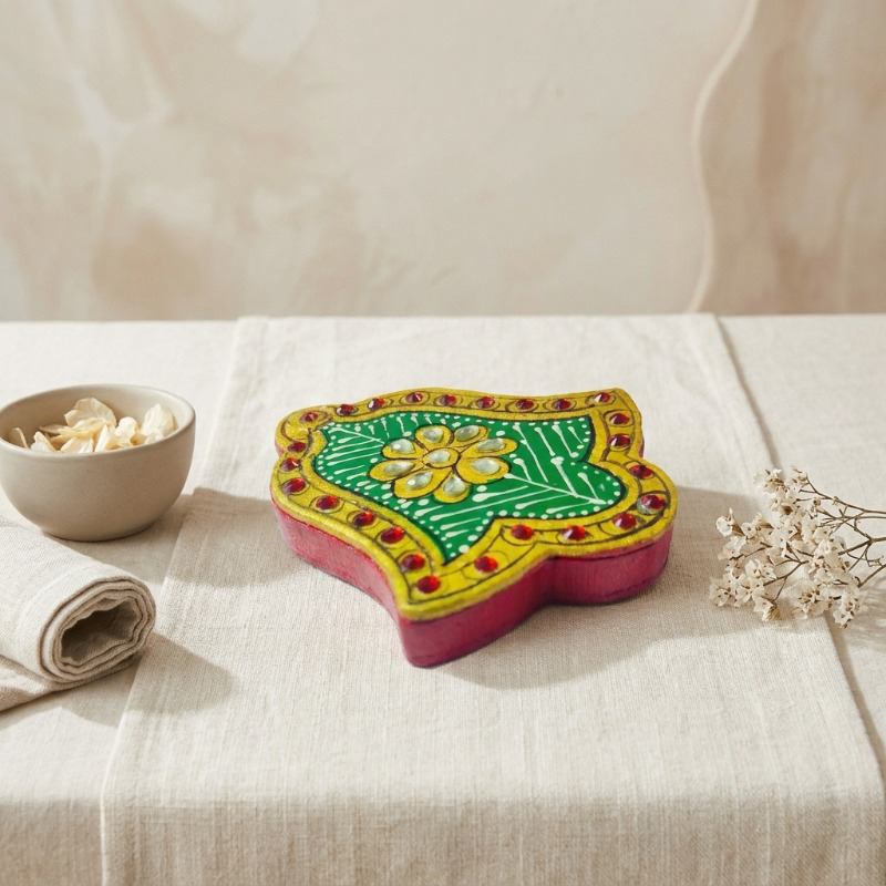 Meenakari Asopalav Kum Kum Roli Box