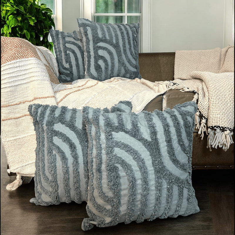 Ferntact Tufted Cushion Cover Set - Set Of Four