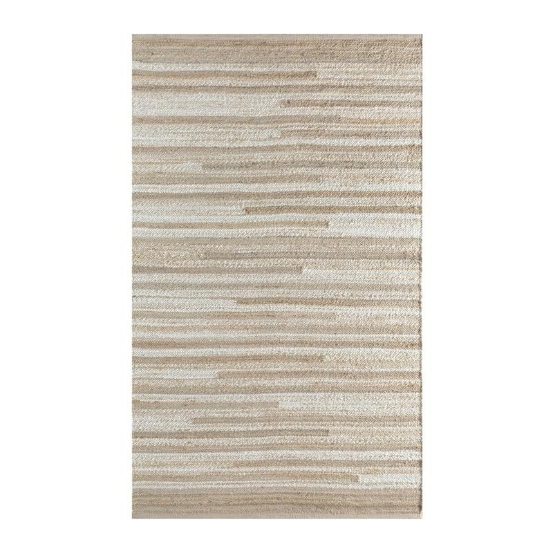 Jaipur Rugs Striata Hand Woven Carpet - Beige, Cream - 5 x 8 ft