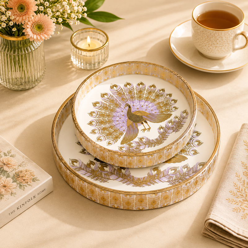 Artisan Heritage MDF Serving Tray - Set of Two