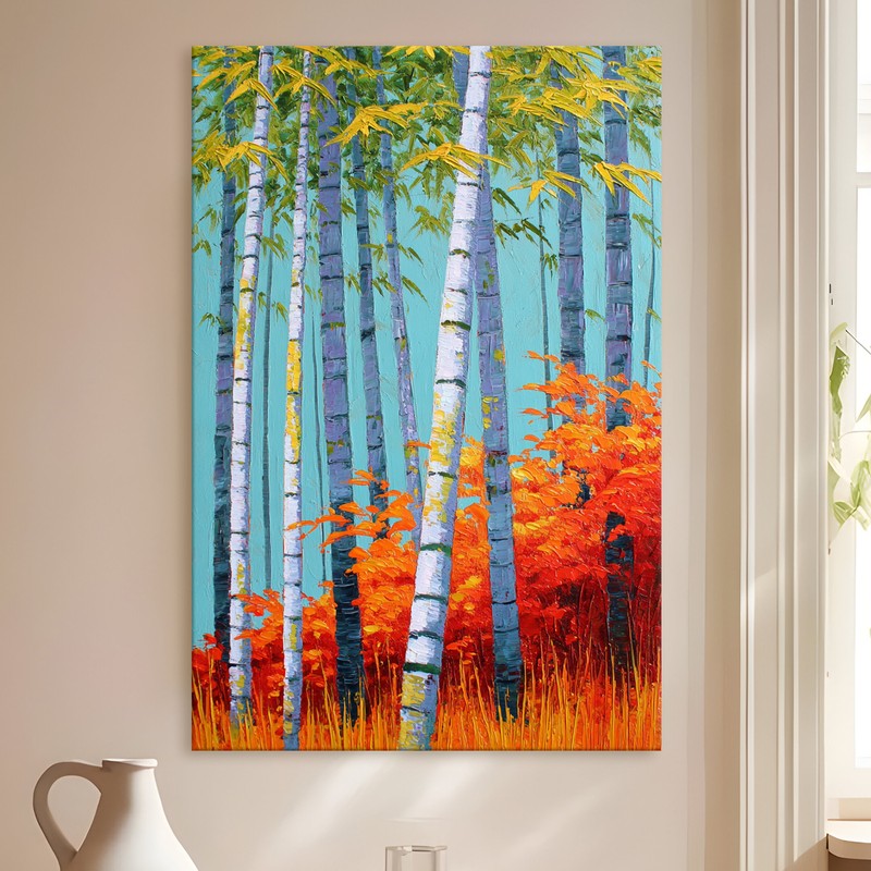 Amber Woods Gallery Wrapped Canvas Wall Painting