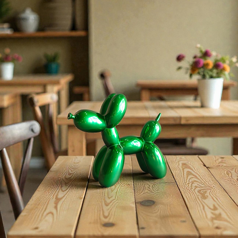 Balloon Pup Showpiece - Green