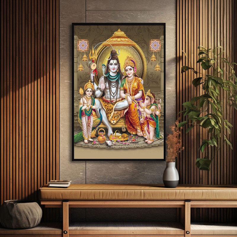 Shiva's Mystic Gaze MDF Wall Art