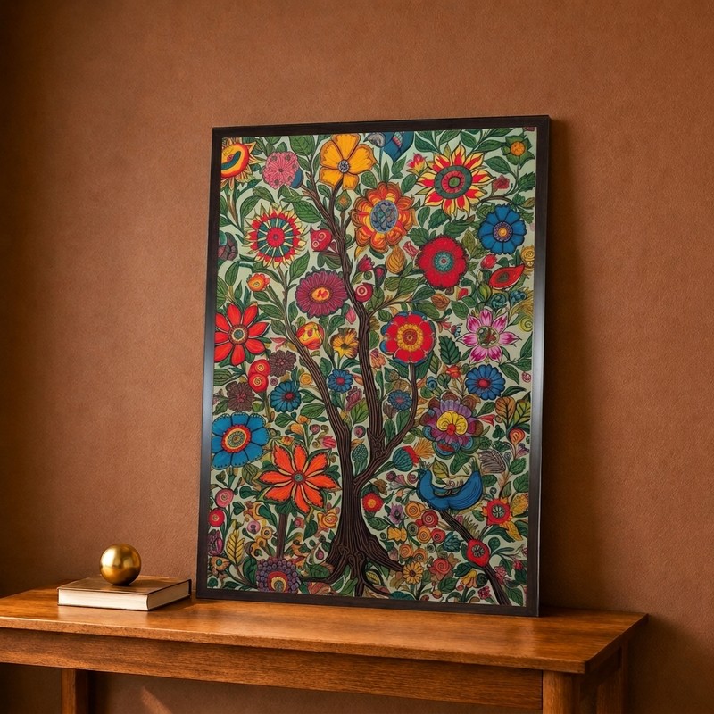Enchanted Flower Tree Canvas Wall Painting