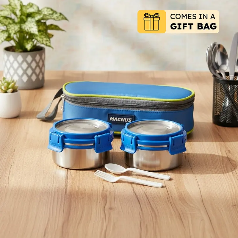 Arvion Mode Lunch Box with Lunch Bag - Three Piece Set - 300 ML