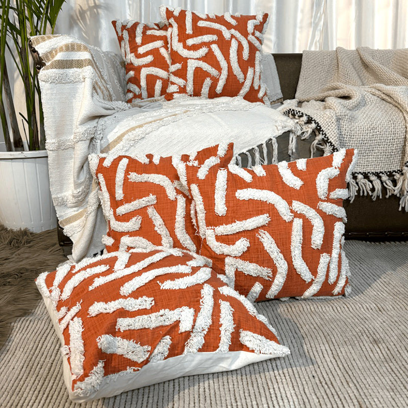 Cozy Ripple Tufted Cushion Cover Set - Set Of Five