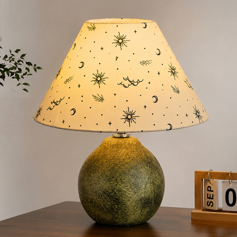 Lunar Meadow Ceramic Table Lamp
