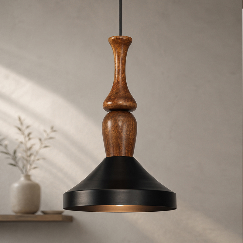 Nuvora Metal Ceiling Lamp - Black