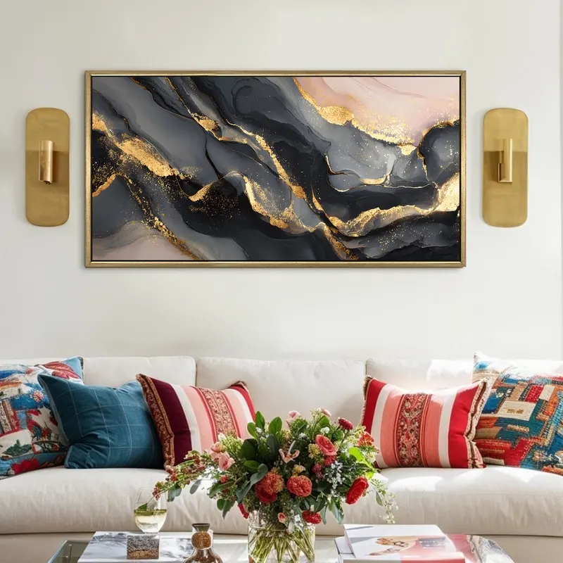 Mystic Marble Flow Canvas Wall Painting