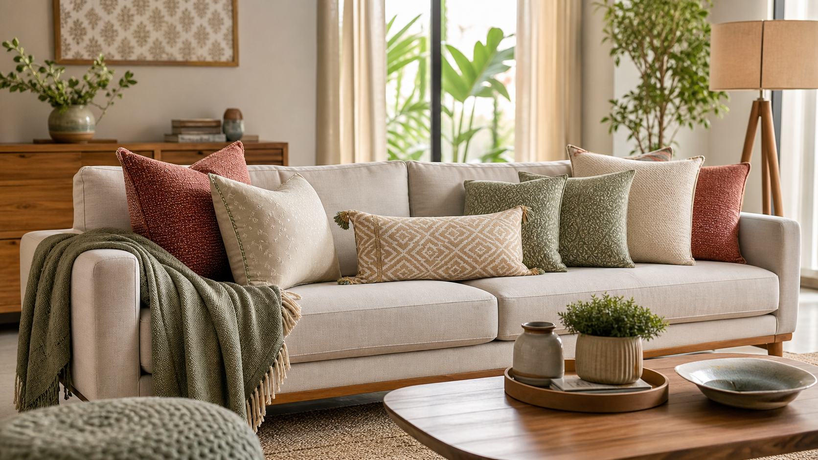 Cushion Cover Size Guide For Sofa Styling