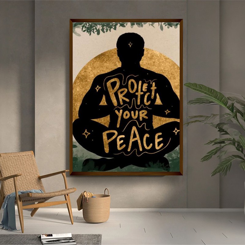 Abhaya Canvas Wall Painting