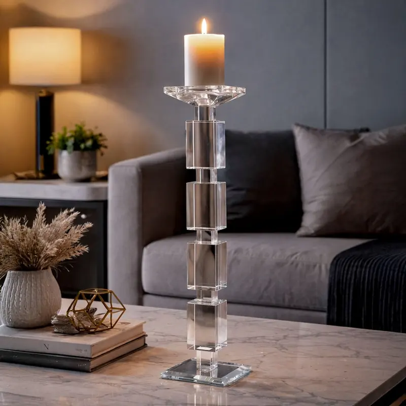 Pavilion Crystal Candle Holder - Large