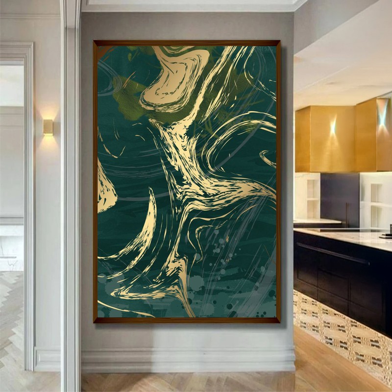 Verdant Veins Canvas Wall Painting