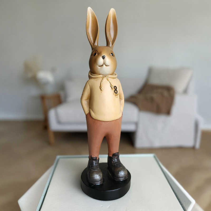 Hoodie Bunny Showpiece