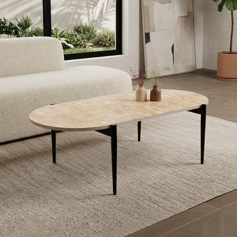 Countryside MDF & Iron Centre Table