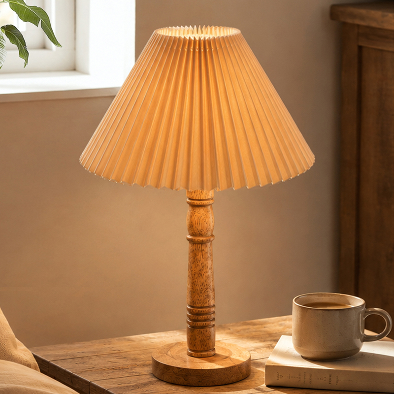 Loomlight Wooden Table Lamp - Brown