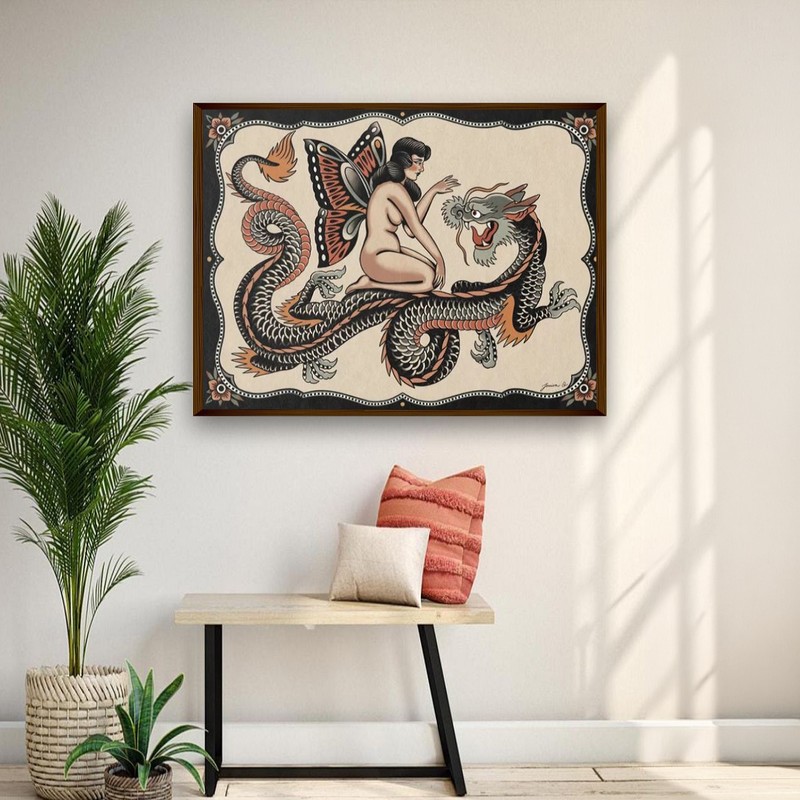 Oracle of Serpents Canvas Wall Painting