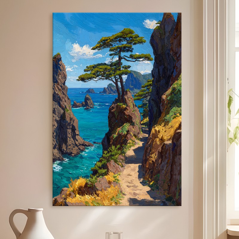 Rugged Trail Gallery Wrapped Canvas Wall Painting
