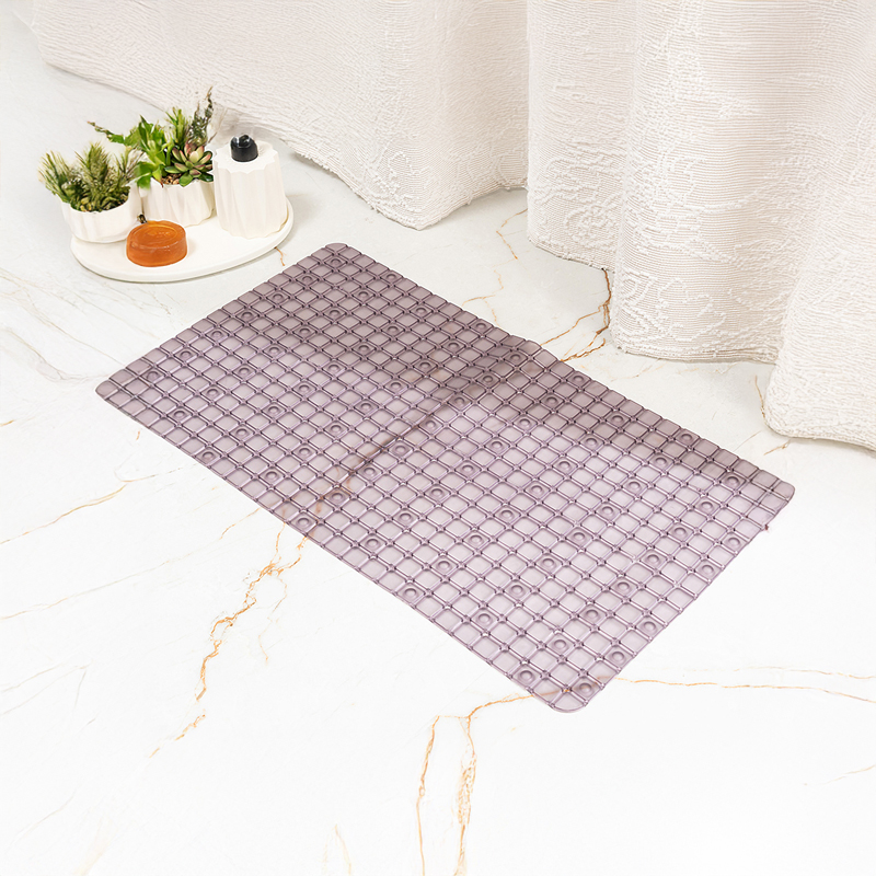 Arctic Weave Anti Skid PVC Shower Mat - Purple