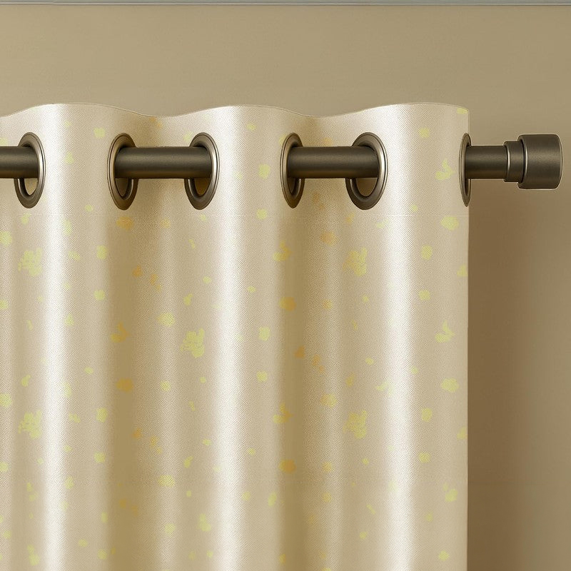 Dalmatian Cotton Curtain - Beige - Window - 5 Feet