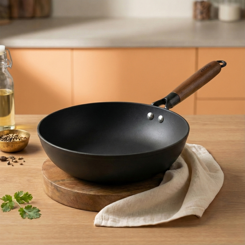 Kroslo Titanium Enamel Cast Iron Frying Pan - 2600 mL - 2600 mL