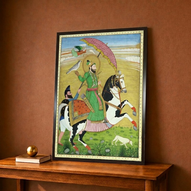 Royal Equestrian Portrait Canvas Wall Painting