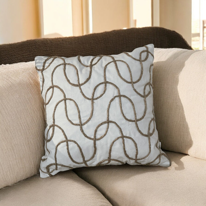 Abstract Swirls Tufted Cushion Cover Set