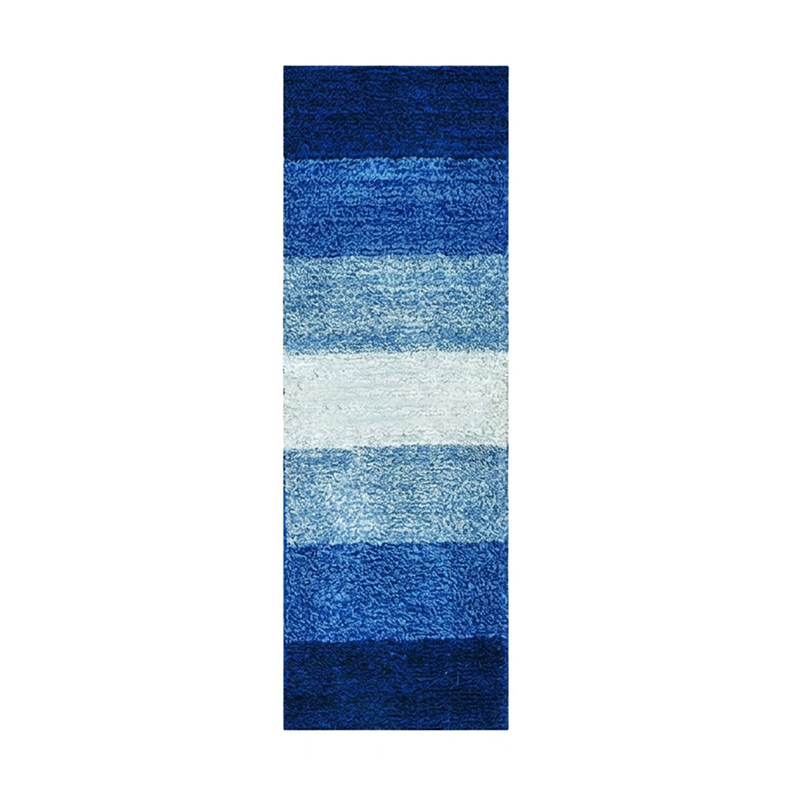 Rustic Stone Trail Runner Rug - Blue