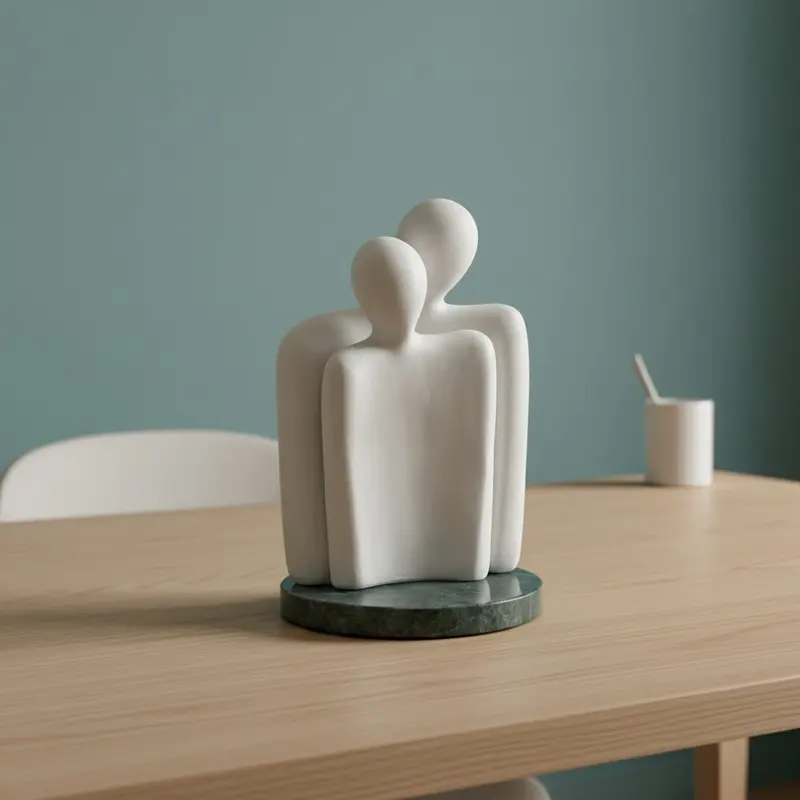 Sculpted Affection Resin Showpiece