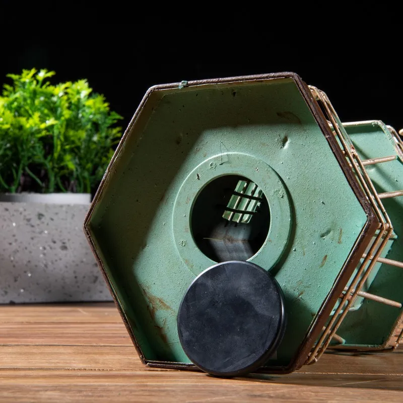 Bottom view of the windmill showpiece with round opening at the base