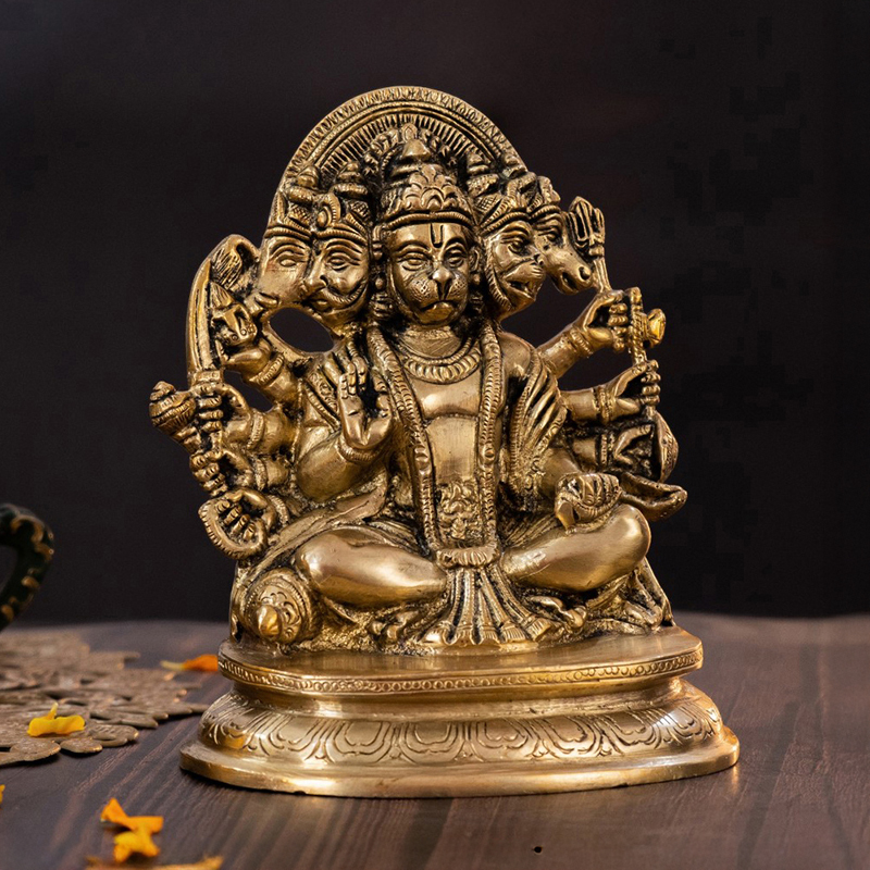 Veer Hanuman Brass Idol