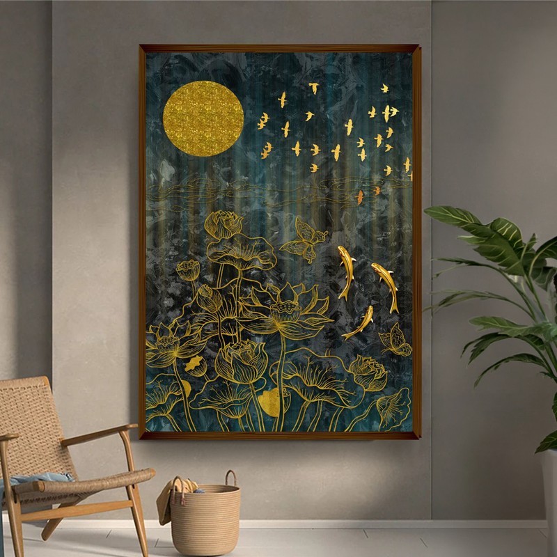 Nishapadma Canvas Wall Painting