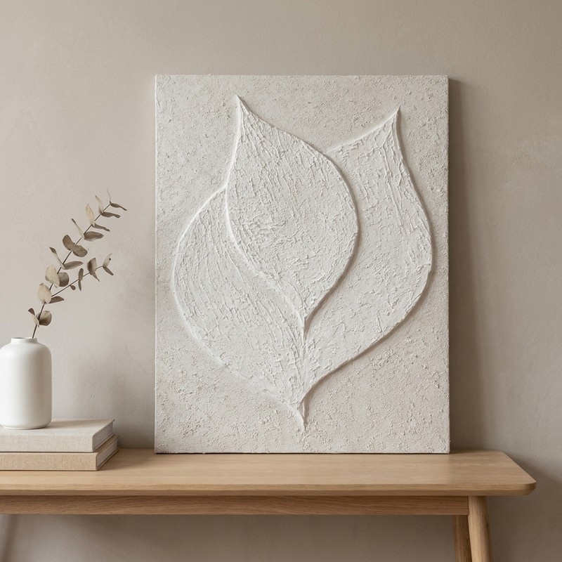 Bold Harmony Handmade Wall Art - White