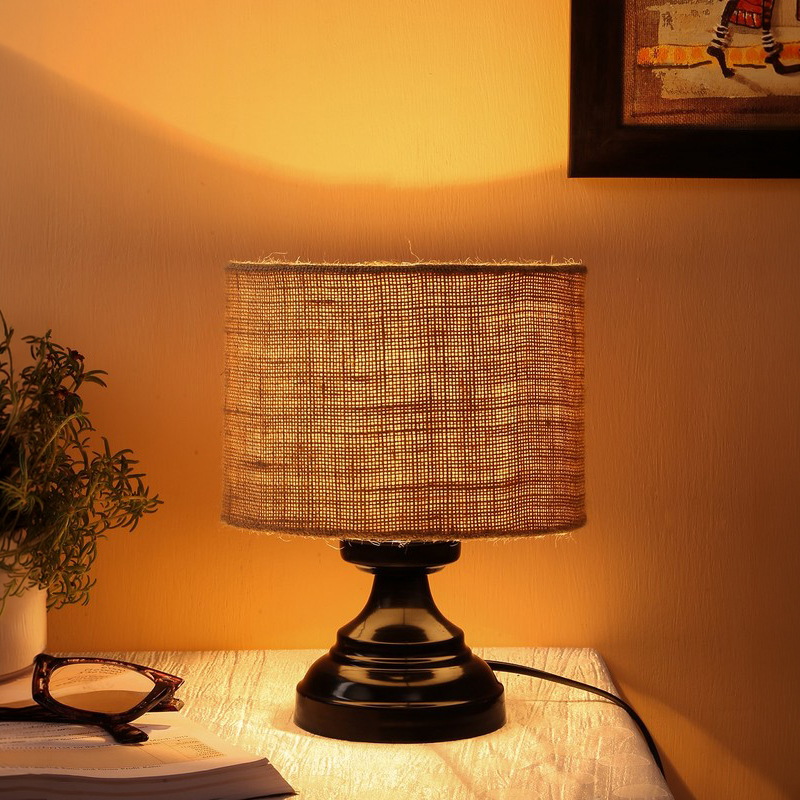 Strigosa Jute Table Lamp - Beige