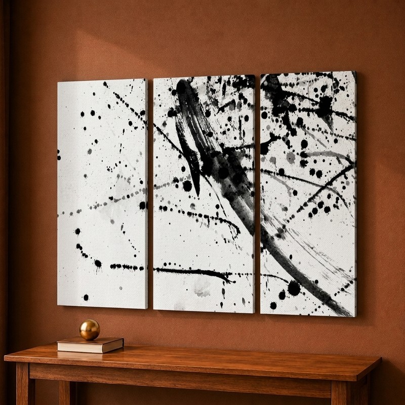 Ink Splash Canvas Wall Painting